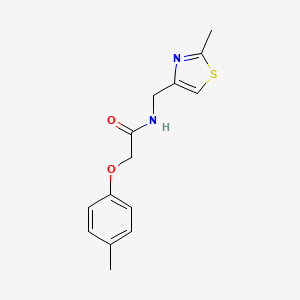 molecular formula C14H16N2O2S B11042376 2-(4-methylphenoxy)-N-[(2-methyl-1,3-thiazol-4-yl)methyl]acetamide 