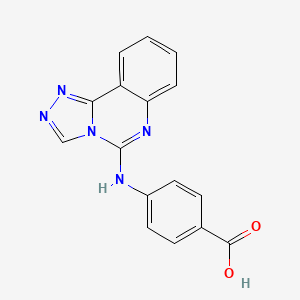 molecular formula C16H11N5O2 B11042492 4-([1,2,4]Triazolo[4,3-c]quinazolin-5-ylamino)benzoic acid 
