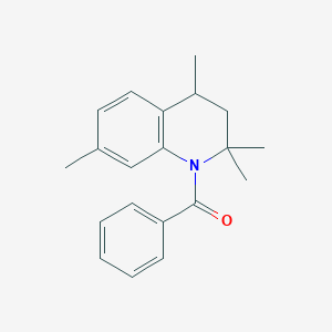 molecular formula C20H23NO B11042513 Phenyl[2,2,4,7-tetramethyl-3,4-dihydro-1(2H)-quinolinyl]methanone 