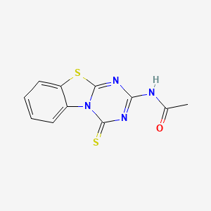 molecular formula C11H8N4OS2 B11042584 N-(4-thioxo-4H-[1,3,5]triazino[2,1-b][1,3]benzothiazol-2-yl)acetamide 