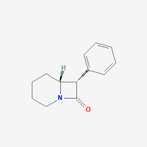 molecular formula C13H15NO B110429 1-Azabicyclo[4.2.0]octan-8-one, 7-phenyl-, (6R,7S)- CAS No. 403502-85-2