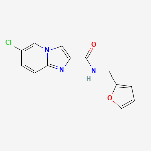 molecular formula C13H10ClN3O2 B11042918 6-chloro-N-(furan-2-ylmethyl)imidazo[1,2-a]pyridine-2-carboxamide 
