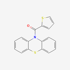 molecular formula C17H11NOS2 B11043090 10H-phenothiazin-10-yl(thiophen-2-yl)methanone 