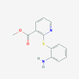 molecular formula C13H12N2O2S B11043147 Methyl 2-[(2-aminophenyl)sulfanyl]pyridine-3-carboxylate 