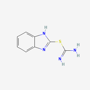 molecular formula C8H8N4S B11043153 1H-benzimidazol-2-yl carbamimidothioate CAS No. 306753-22-0