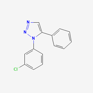 molecular formula C14H10ClN3 B11043283 1-(3-chlorophenyl)-5-phenyl-1H-1,2,3-triazole 