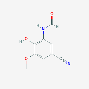 molecular formula C9H8N2O3 B11043509 N-(5-cyano-2-hydroxy-3-methoxyphenyl)formamide 