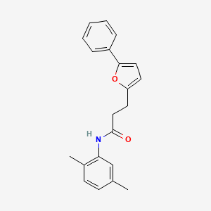 molecular formula C21H21NO2 B11043701 N-(2,5-dimethylphenyl)-3-(5-phenylfuran-2-yl)propanamide 