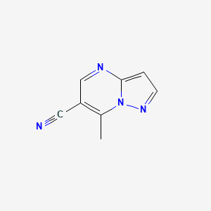 molecular formula C8H6N4 B11043910 7-Methylpyrazolo[1,5-a]pyrimidine-6-carbonitrile 