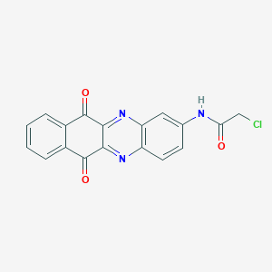 molecular formula C18H10ClN3O3 B11043926 2-chloro-N-(6,11-dioxo-6,11-dihydrobenzo[b]phenazin-2-yl)acetamide 