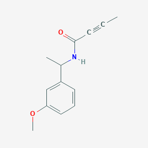 molecular formula C13H15NO2 B11043952 N-[1-(3-Methoxyphenyl)ethyl]but-2-ynamide 