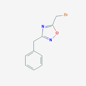 molecular formula C10H9BrN2O B011044 3-苄基-5-(溴甲基)-1,2,4-噁二唑 CAS No. 103499-21-4