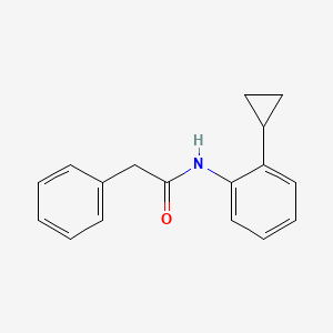 molecular formula C17H17NO B11044003 N-(2-cyclopropylphenyl)-2-phenylacetamide 