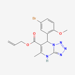 molecular formula C16H16BrN5O3 B11044039 Prop-2-en-1-yl 7-(5-bromo-2-methoxyphenyl)-5-methyl-4,7-dihydrotetrazolo[1,5-a]pyrimidine-6-carboxylate 