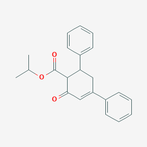 molecular formula C22H22O3 B11044049 Isopropyl 2-oxo-4,6-diphenyl-3-cyclohexene-1-carboxylate 
