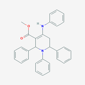 molecular formula C31H28N2O2 B11044069 Methyl 1,2,6-triphenyl-4-(phenylamino)-1,2,5,6-tetrahydropyridine-3-carboxylate 