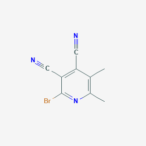 molecular formula C9H6BrN3 B11044463 2-Bromo-5,6-dimethylpyridine-3,4-dicarbonitrile 