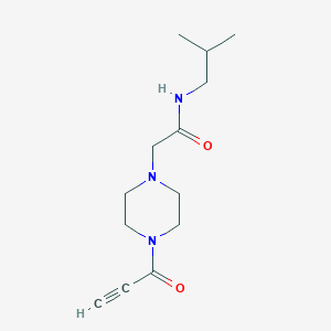 molecular formula C13H21N3O2 B11044802 N-Isobutyl-2-(4-propioloylpiperazin-1-yl)acetamide 