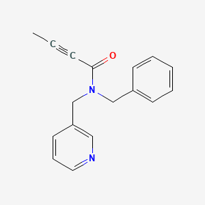 molecular formula C17H16N2O B11044813 N-Benzyl-N-(pyridin-3-ylmethyl)but-2-ynamide 