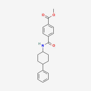 molecular formula C21H23NO3 B11044826 Methyl 4-[(4-phenylcyclohexyl)carbamoyl]benzoate 