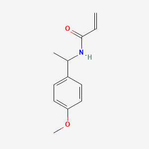 molecular formula C12H15NO2 B11044841 N-[1-(4-methoxyphenyl)ethyl]acrylamide 