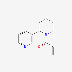 molecular formula C13H16N2O B11044989 1-[2-(3-Pyridyl)piperidino]-2-propen-1-one 
