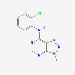 molecular formula C11H9ClN6 B11045004 N-(2-chlorophenyl)-3-methyl-3H-[1,2,3]triazolo[4,5-d]pyrimidin-7-amine 