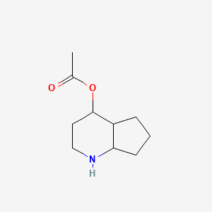 molecular formula C10H17NO2 B11045301 octahydro-1H-cyclopenta[b]pyridin-4-yl acetate 
