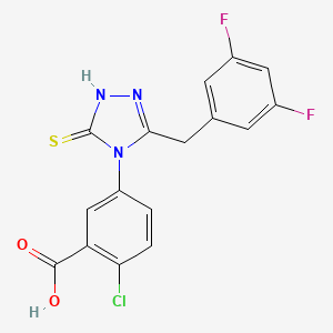 molecular formula C16H10ClF2N3O2S B11045424 C16H10ClF2N3O2S 