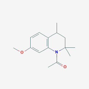 molecular formula C15H21NO2 B11045465 N-acetyl-7-methoxy-1,2,3,4-tetrahydro-2,2,4-trimethylquinoline 