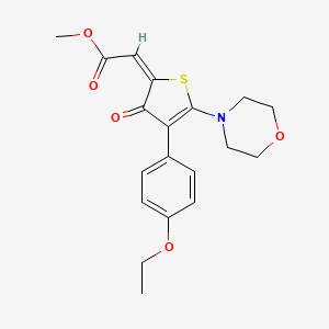 molecular formula C19H21NO5S B11045481 methyl (2E)-[4-(4-ethoxyphenyl)-5-(morpholin-4-yl)-3-oxothiophen-2(3H)-ylidene]ethanoate 