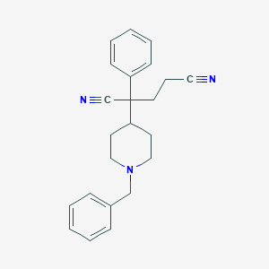 molecular formula C23H25N3 B110460 2-(1-Benzylpiperidin-4-yl)-2-phenylpentanedinitrile CAS No. 83898-32-2