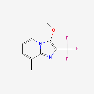 molecular formula C10H9F3N2O B11046216 3-Methoxy-8-methyl-2-(trifluoromethyl)imidazo[1,2-a]pyridine 