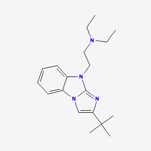molecular formula C19H28N4 B11046264 2-(2-tert-butyl-9H-imidazo[1,2-a]benzimidazol-9-yl)-N,N-diethylethanamine 