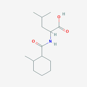 molecular formula C14H25NO3 B11046347 N-[(2-methylcyclohexyl)carbonyl]leucine 