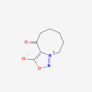molecular formula C8H10N2O3 B11046359 4-oxo-6,7,8,9-tetrahydro-5H-oxadiazolo[3,4-a]azocin-10-ium-3-olate 