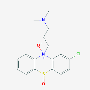molecular formula C17H19ClN2O2S B110468 2-Chloro-10-(3-(dimethylamino)propyl)phenothiazine N,5-dioxide CAS No. 10404-90-7
