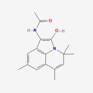 molecular formula C17H20N2O2 B11047110 N-(2-hydroxy-4,4,6,8-tetramethyl-4H-pyrrolo[3,2,1-ij]quinolin-1-yl)acetamide 