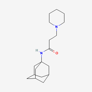 molecular formula C18H30N2O B11047192 N~1~-(1-Adamantyl)-3-piperidinopropanamide 