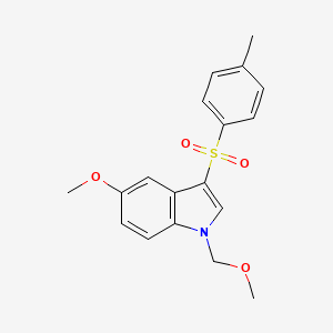 molecular formula C18H19NO4S B11047282 5-methoxy-1-(methoxymethyl)-3-[(4-methylphenyl)sulfonyl]-1H-indole 