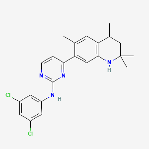 molecular formula C23H24Cl2N4 B11047401 N-(3,5-dichlorophenyl)-4-(2,2,4,6-tetramethyl-1,2,3,4-tetrahydroquinolin-7-yl)pyrimidin-2-amine 