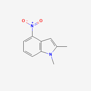 molecular formula C10H10N2O2 B11047473 1,2-Dimethyl-4-nitroindole 