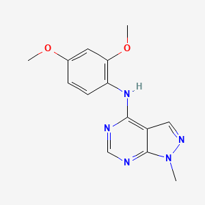 molecular formula C14H15N5O2 B11047667 N-(2,4-dimethoxyphenyl)-1-methyl-1H-pyrazolo[3,4-d]pyrimidin-4-amine 