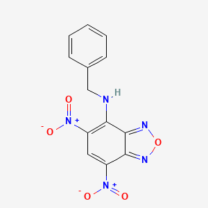 molecular formula C13H9N5O5 B11047736 N-benzyl-5,7-dinitro-2,1,3-benzoxadiazol-4-amine 