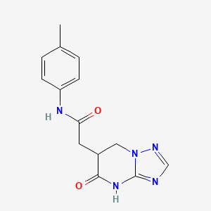 molecular formula C14H15N5O2 B11047791 N-(4-methylphenyl)-2-(5-oxo-4,5,6,7-tetrahydro[1,2,4]triazolo[1,5-a]pyrimidin-6-yl)acetamide 