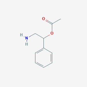 molecular formula C10H13NO2 B11048409 2-Amino-1-phenylethyl acetate 