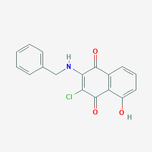 molecular formula C17H12ClNO3 B11048641 2-(Benzylamino)-3-chloro-5-hydroxynaphthoquinone 