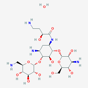 molecular formula C22H45N5O14 B001105 Amikacin hydrate CAS No. 1257517-67-1