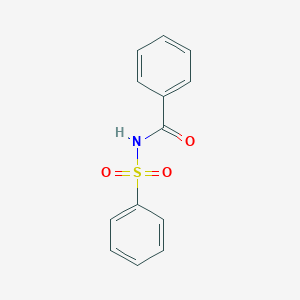 molecular formula C13H11NO3S B110503 N-(benzenesulfonyl)benzamide CAS No. 3559-04-4
