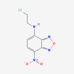 molecular formula C8H7ClN4O3 B11050685 N-(2-Chloroethyl)-7-nitro-2,1,3-benzoxadiazol-4-amine 